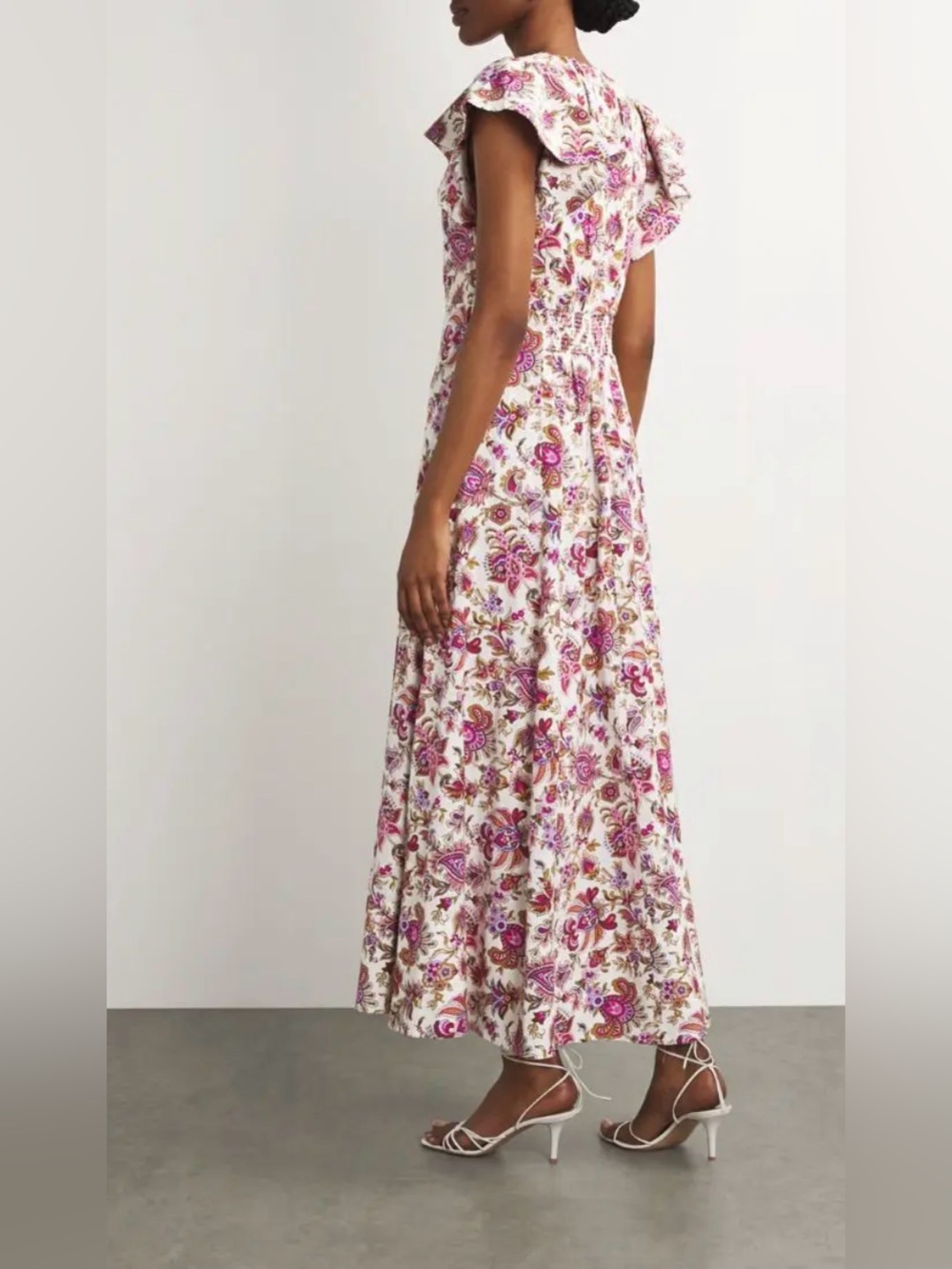 ME+EM Paisley Print Creaseless Maxi Dress Size 14 - Picture 3 of 12